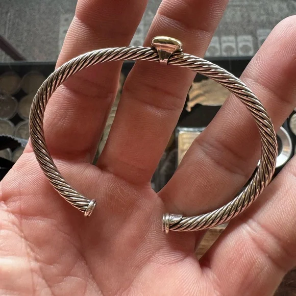 David Yurman Bracelet 18k and Sterling - Picture 5 of 9